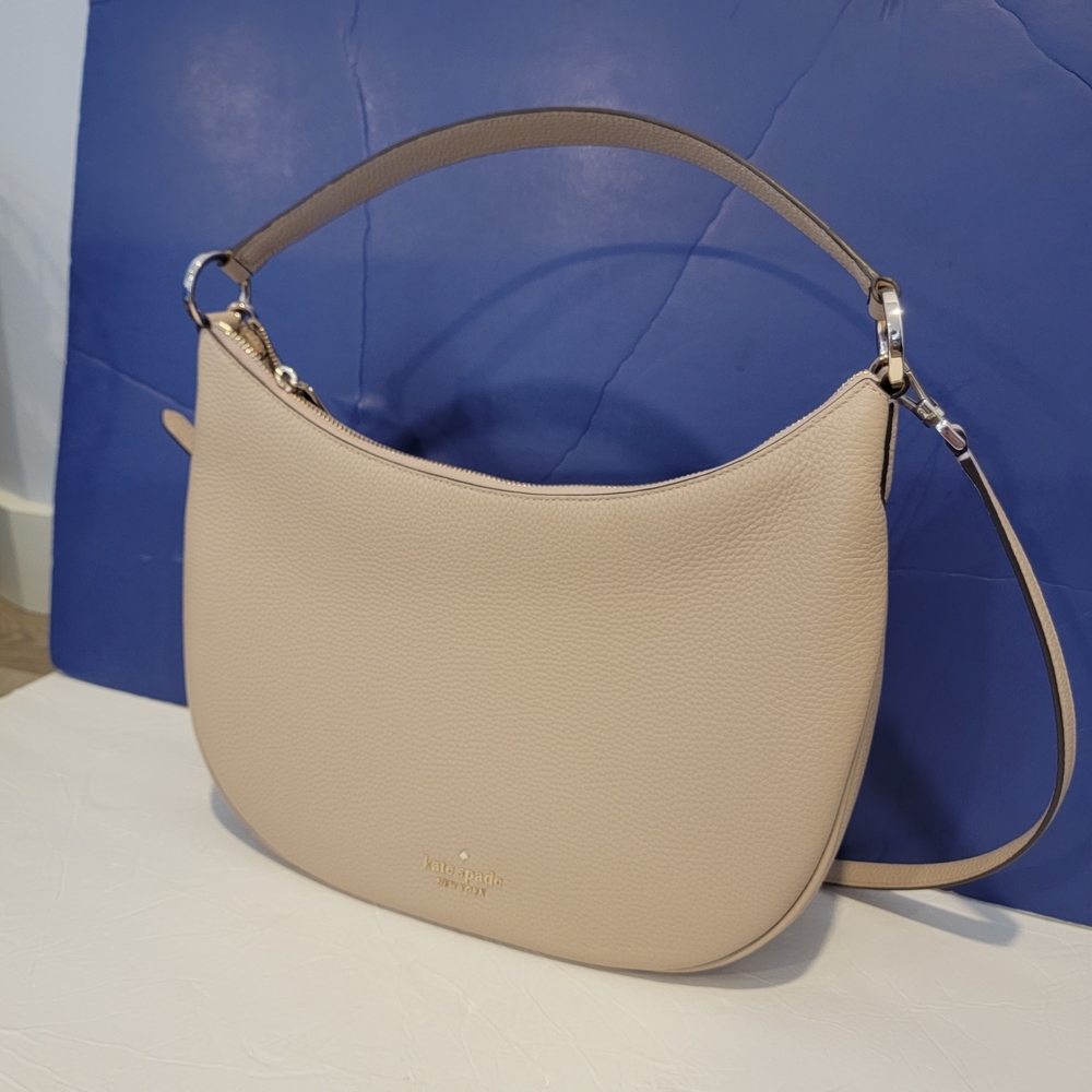 Kate Spade Cream Leather Hobo Bag